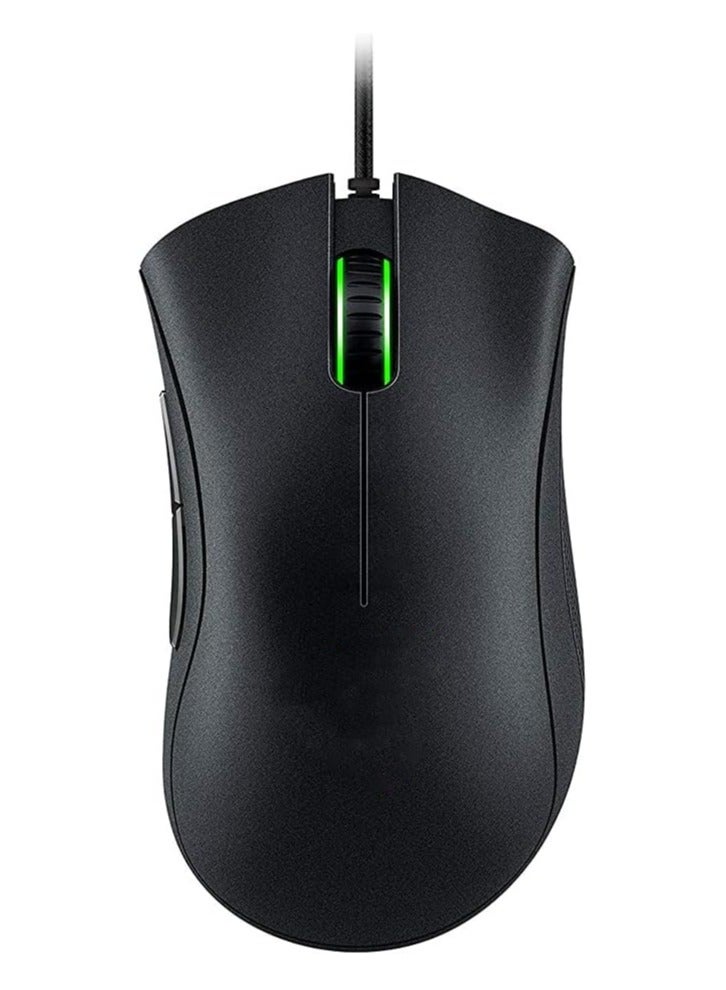Essential Gaming Mouse 6400 DPI Optical Sensor 5 Programmable ons Mechanical Switches Rubber Side Grips - Image 1
