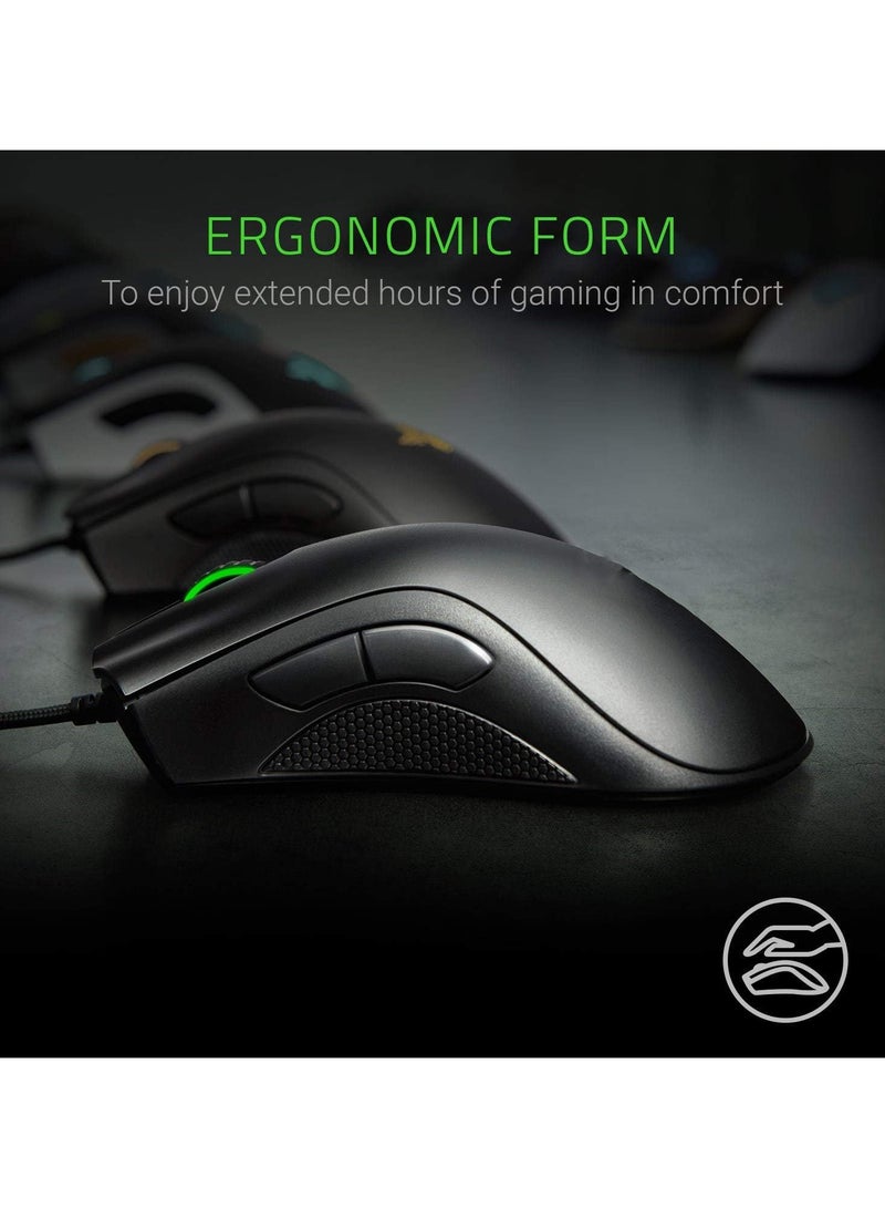 Essential Gaming Mouse 6400 DPI Optical Sensor 5 Programmable ons Mechanical Switches Rubber Side Grips - Image 3