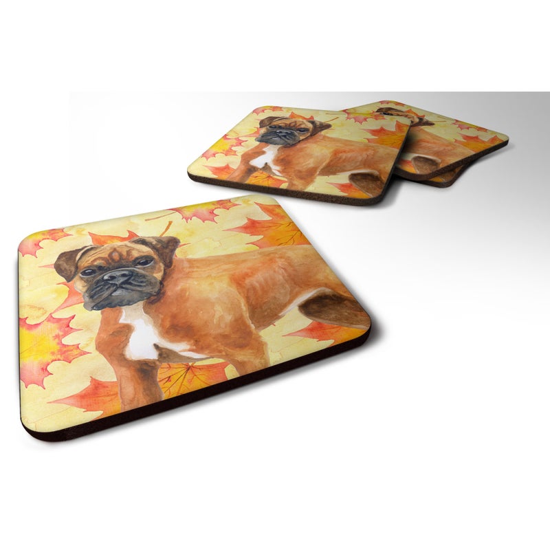 Caroline's Treasures ""Caroline's Treasures German Boxer Fall Decorative coasters  Multicolor""