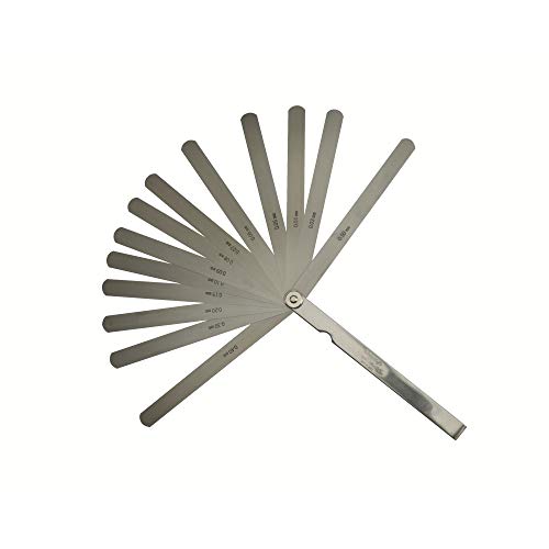Mitutoyo 184-302S Thickness Feeler Gage Set, Straight Leaves, 0.03-0.5mm Thickness, 150mm Length, 13 Leaves - Image 1