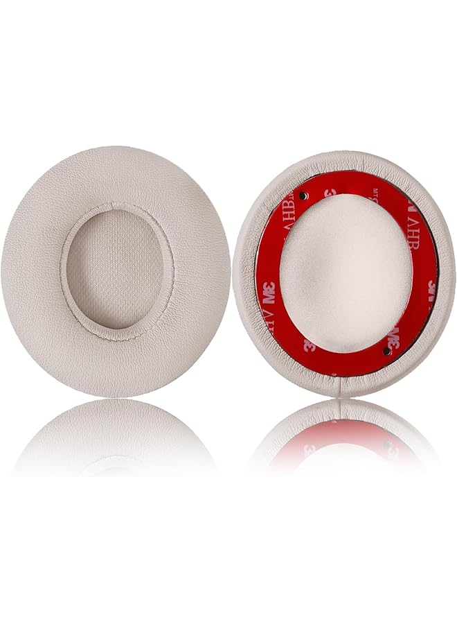 erorex Professional Ear Pads Cushions Replacement Pro M Earpads Compatible With Beats Solo2 & Solo3 Wireless On Ear Headphones With Soft Protein Leather Strong Adhesive Tape Satin Gold - Image 3