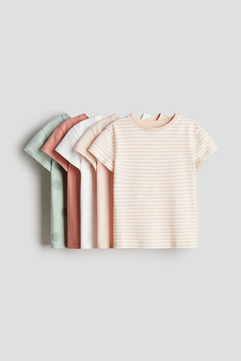 H&M 5-pack cotton T-shirts