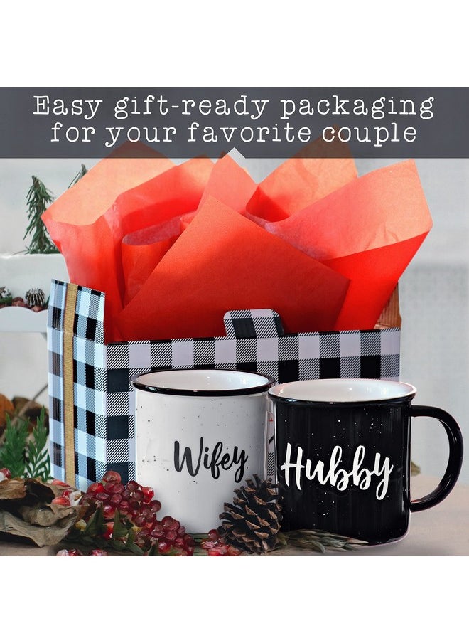 MAINEVENT Wifey Hubby Mugs Set of 2 Coffee Mug 11 Ounce, Bride Gift, Engagement Gift, His and Hers Gift, Mr and Mrs Coffee Mug Set, Bride to Be Gift, Hubby and Wifey Mug, Mr and Mrs Cup Couples Mug  - Image 5