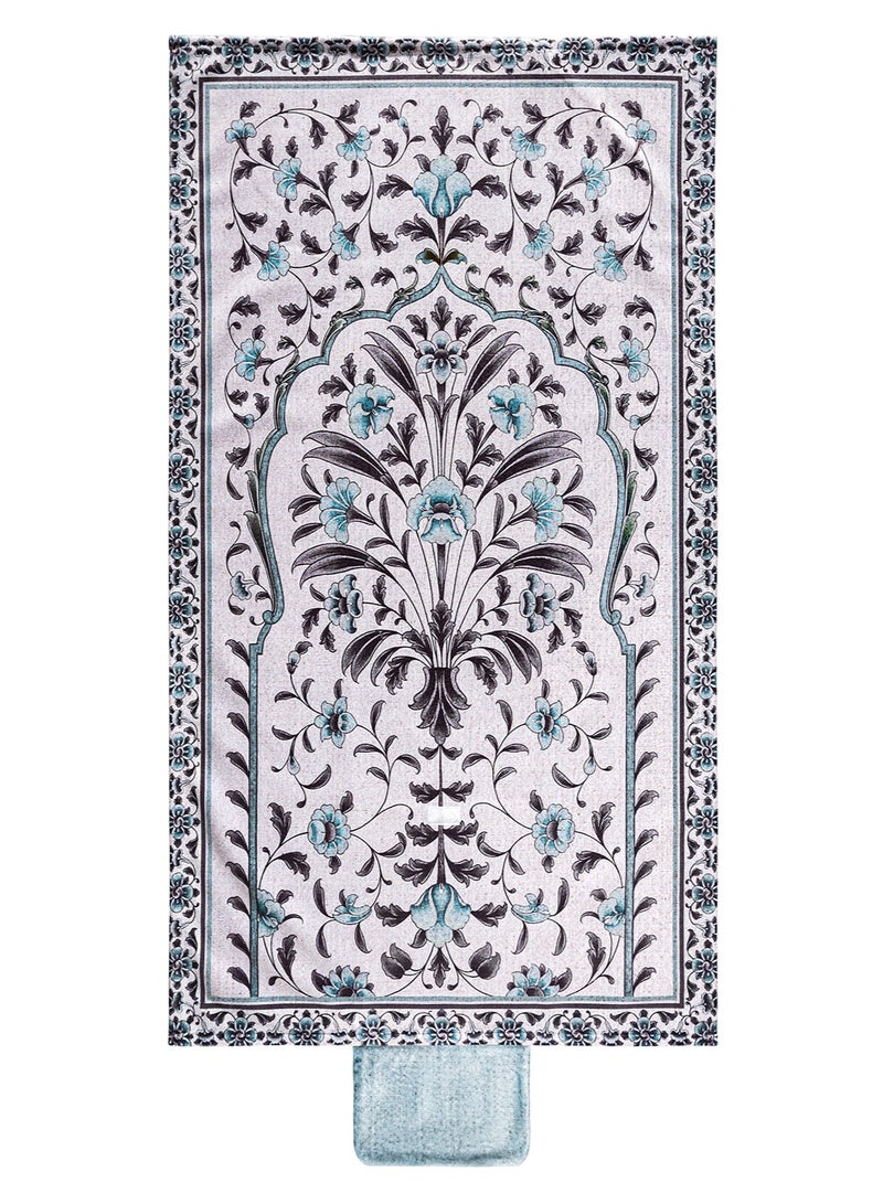 اربن رجز Blue Blooming Damask Portable Sejadah - Image 3