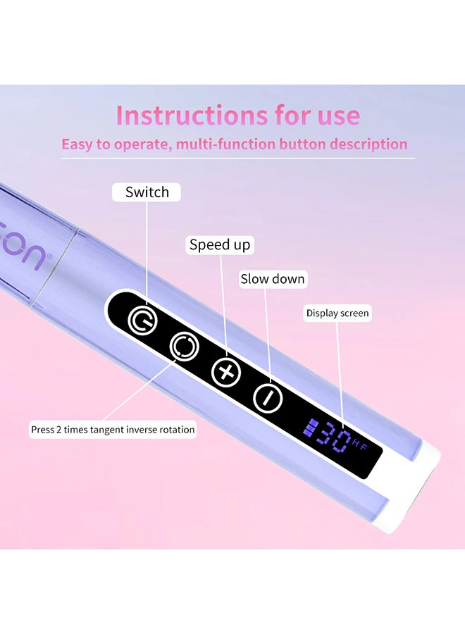 brunson Hurricane Professional Cordless Nail Drill Machine -  Portable Handheld Type - Smart Charging -35000 Rpm - Ultra Smooth - Quit & Vibration Free Bhurp - Image 3