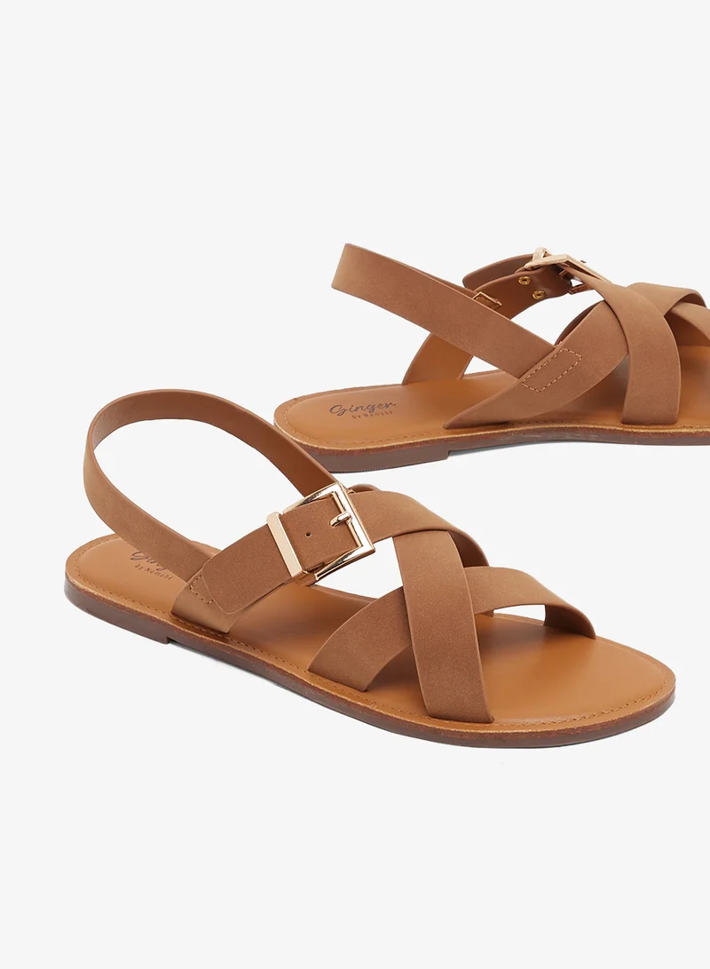 جينجر Sling-Back Flat Sandals