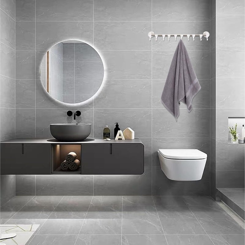 Milisten Pure Cotton Extra Large Bath Sheet Towel 70x140cm Grey Dot Pattern Highly Absorbent Oversized Body Towel for Home Bathroom Hotel Use - Image 5