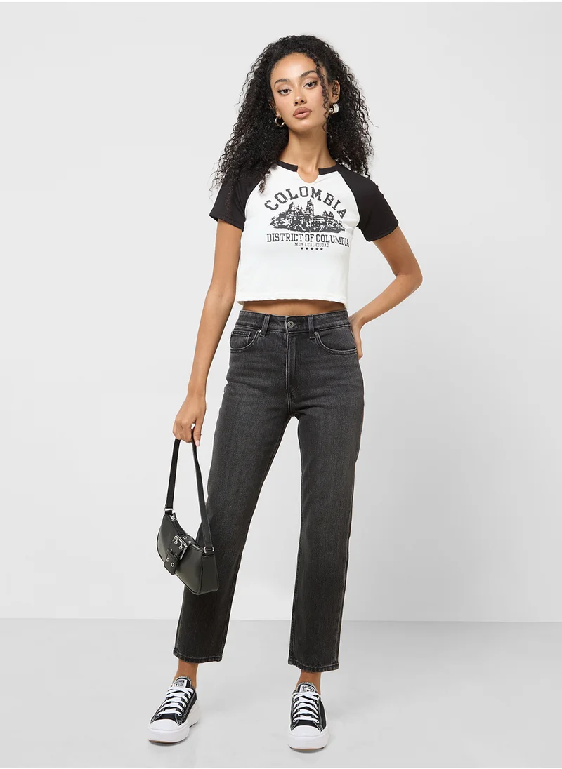 ONLY High Waisted Straigth Fit Jeans