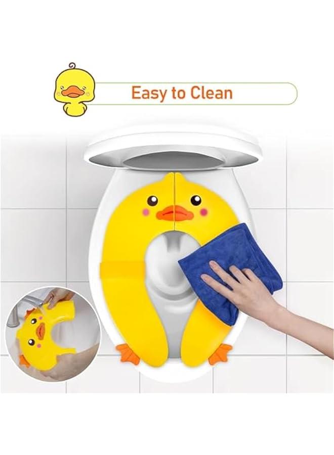 Toilet Seat Cover,Travel Potties,Foldable Travel Potty Toilet Seat for Toddlers, Boys  Girls with Non-Slip Silicone Pads | Recyclable Toilet Seat - Image 4