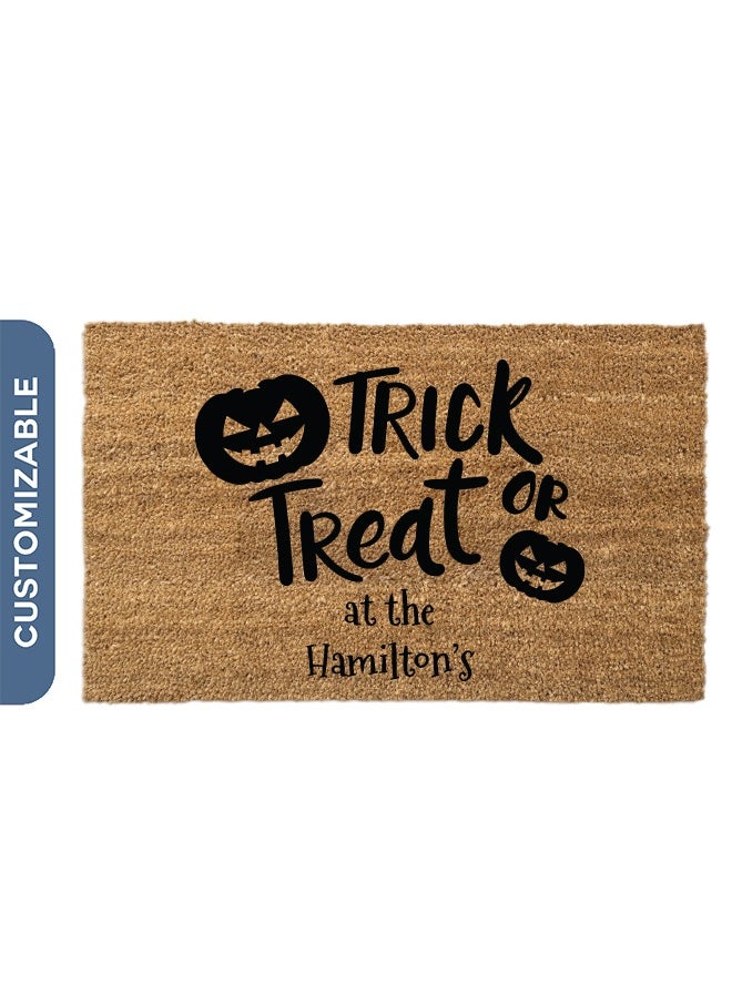 Share the Love Personalised Doormat - Trick or Treat (40cm x 60cm) 