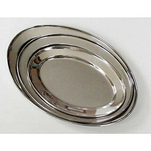 Libertyware 3 Pc. Stainless Steel Oval Serving Set 14 In, 16 In, 18 In - Image 1