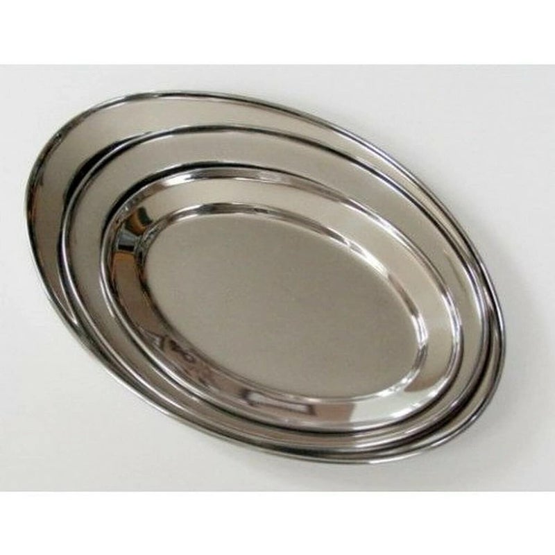 Libertyware 3 Pc. Stainless Steel Oval Serving Set 14 In, 16 In, 18 In - Image 3