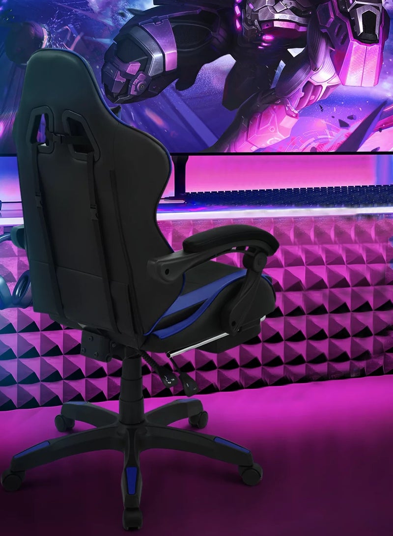 Roman Gifts Luxury Gaming Throne: Height Adaptable Racing Chair with 360 Degree Swivel and Premium Tilt Mechanism for Home Office. Premium Ergonomic Racing Gaming Chair with Adjustable Seat Footrest and Headrest - Image 5