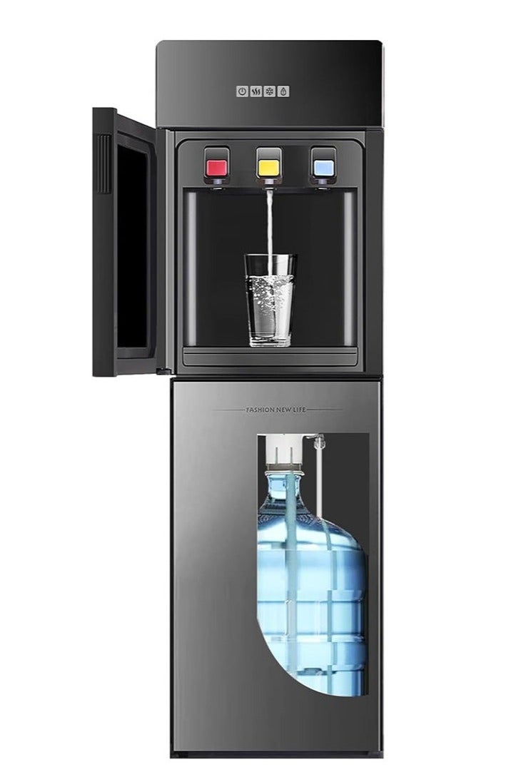 WALALLA Water Dispenser Bottom Loading, Large Capacity Tri Temp Dispense, Hot, Warm & Cold, 3 Temperature Spouts Holder For Home, Office, Coffee Tea Bar and Dorm,Black - Image 1