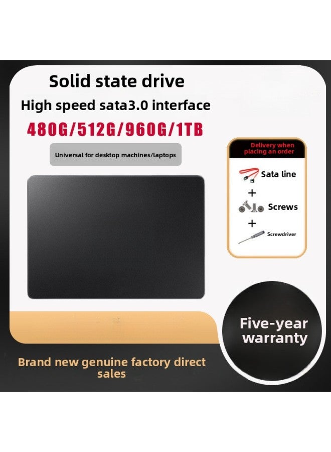 1TB SSD Solid State Drive Desktop Notebook Universal Sata3.0 Interface High-speed Mass Storage-Capacity:960gb-order Now As A Gift Package + Pre-installed Win10 System - Image 2