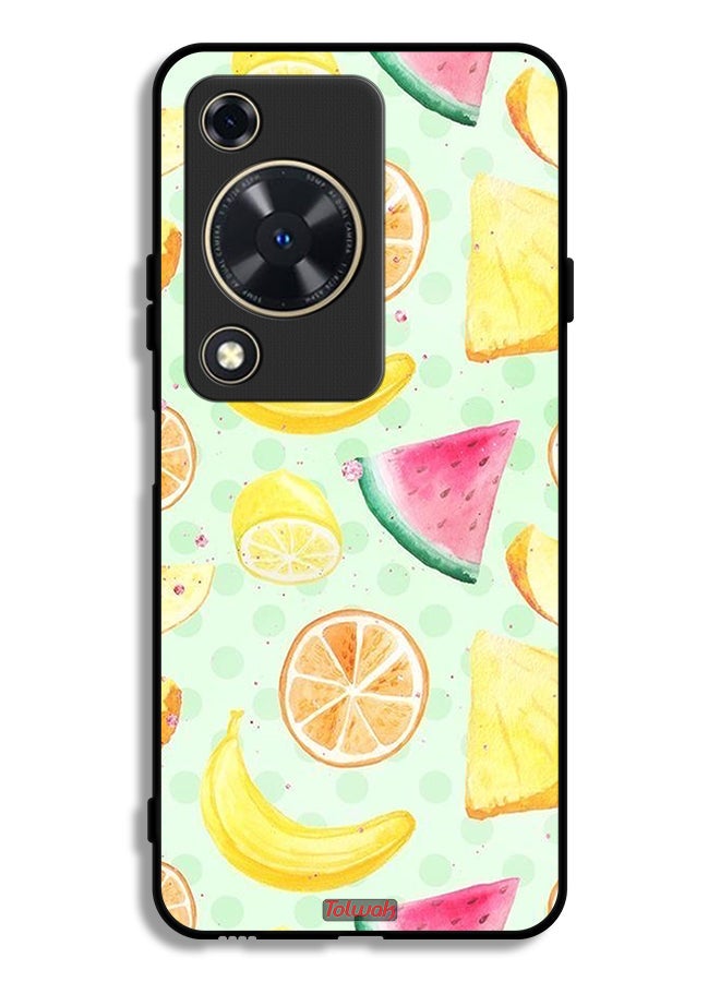 Tolwak Huawei Nova Y63 Protective Case Cover Fruits Watercolor Art