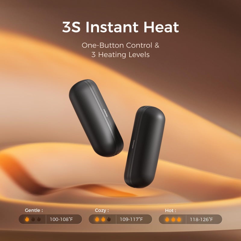 OCOOPA OCOOPA 2 in 1 Magnetic Rechargeable Hand Warmers, UT2s Mini Electric Handwarmers 2 Pack, Split USB-C, Reusable Portable Pocket Heater, Raynauds, Golf, Tech Gifts for Women Men  - Image 3