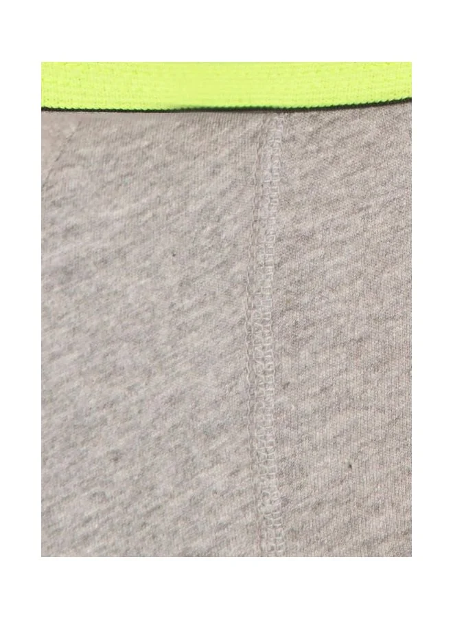 JOCKEY Men Cotton Briefs Pack of 1 FP01 Grey Melange and Neon Yellow Large Grey Melange and Neon Yellow L