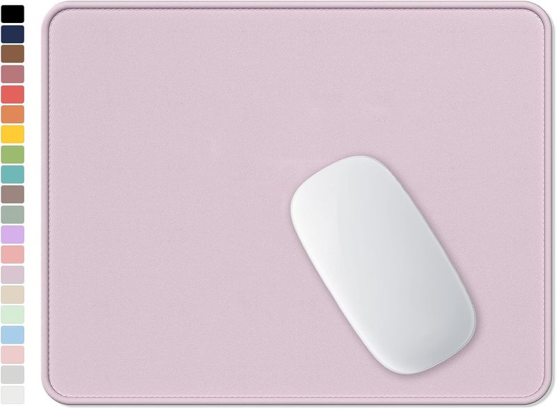 Hsurbtra Mouse Pad, Premium-Textured Square Mousepad 10.2 x 8.3 Inch, Stitched Edge Anti-Slip Waterproof Rubber Mouse Mat, Pretty Cute Mouse Pad for Office Gaming Laptop Women Kids Dark Pink - Image 1