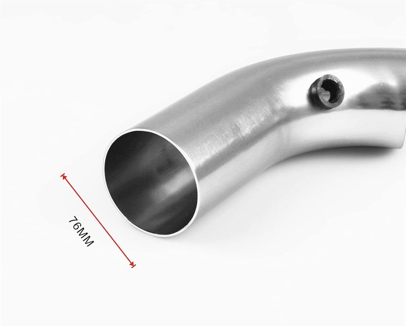 LPFIDI 3 Inch Universal Aluminum Cold Air Intake System Filter Car Truck Turbo Piping Silver - Image 5