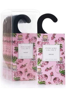 SYOSI Rose Hanging Sachet Closet Deodorizer 1 Pack 12 Pcs Scent Sachet Drawer Freshener Closet Air Freshener Scented Deodorizer Freshener for Home Car Long Lasting Scented Sachets Smell Goods  - Image 1