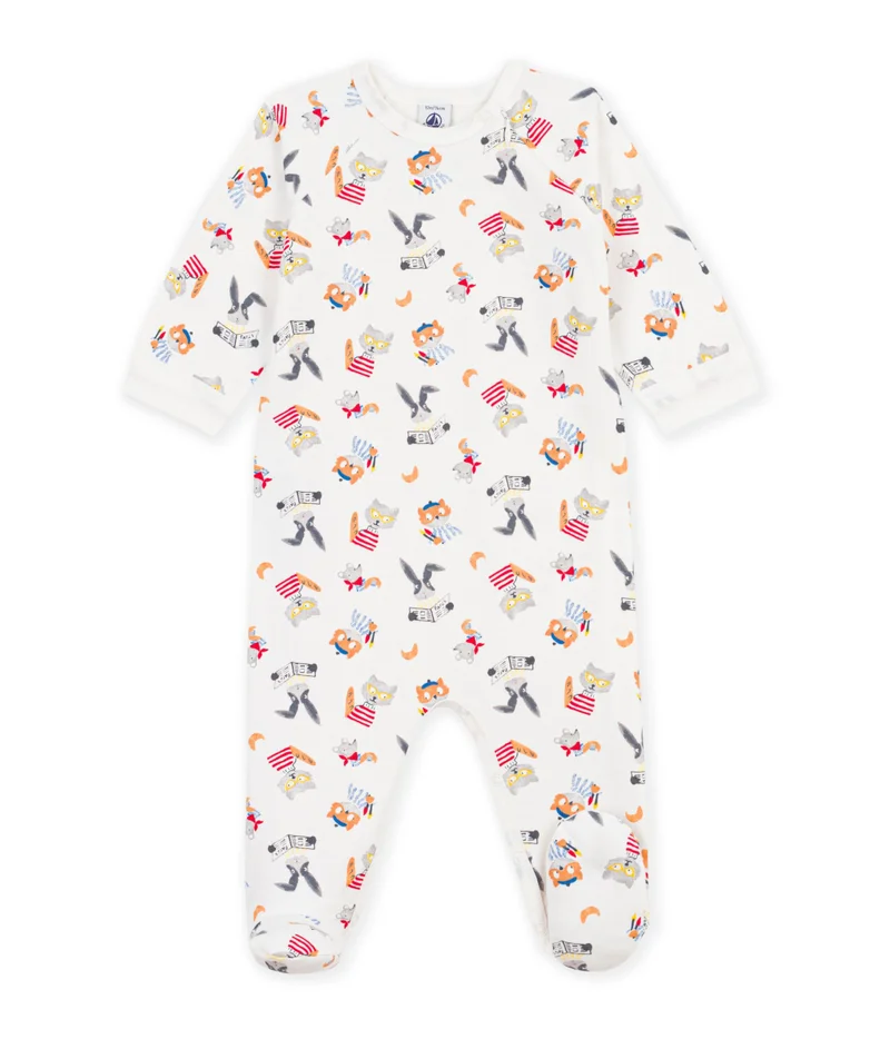 بيتي باتو Babies' Animal-Print Fleece Pyjamas