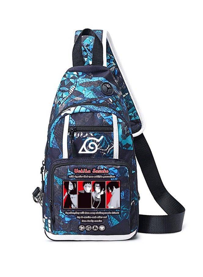Naruto Cartoon Anime Joint Single Shoulder Bag Men's Small Backpack Student Messenger Bag Chest Bag 