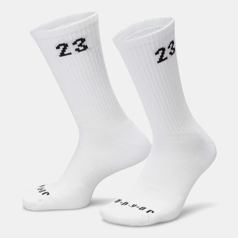 Jordan White Essentials Crew Socks (3 Pairs)  | Best Price UAE