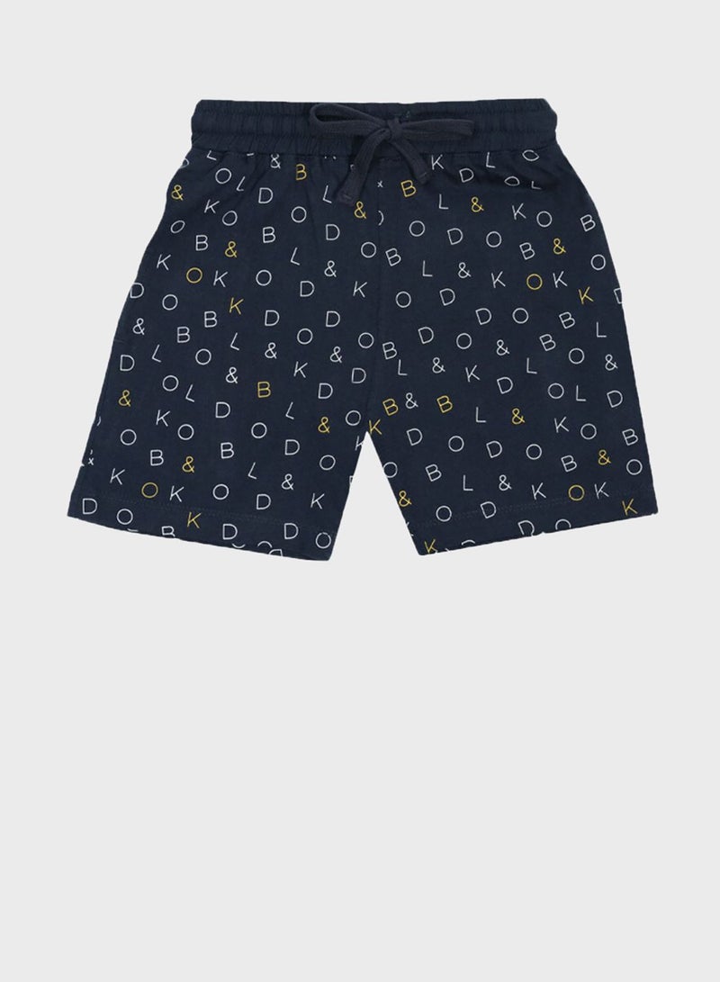 BOLD&KO Kids Aop Signature Shorts - Image 1