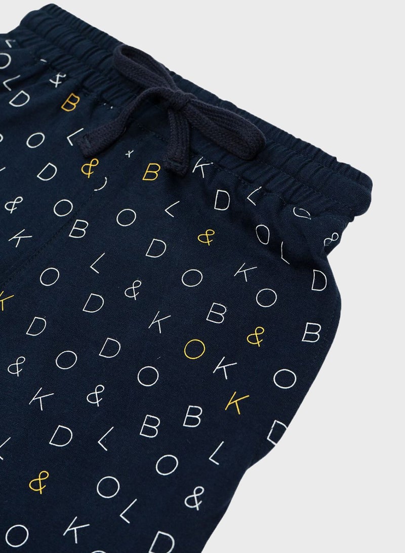 BOLD&KO Kids Aop Signature Shorts - Image 4