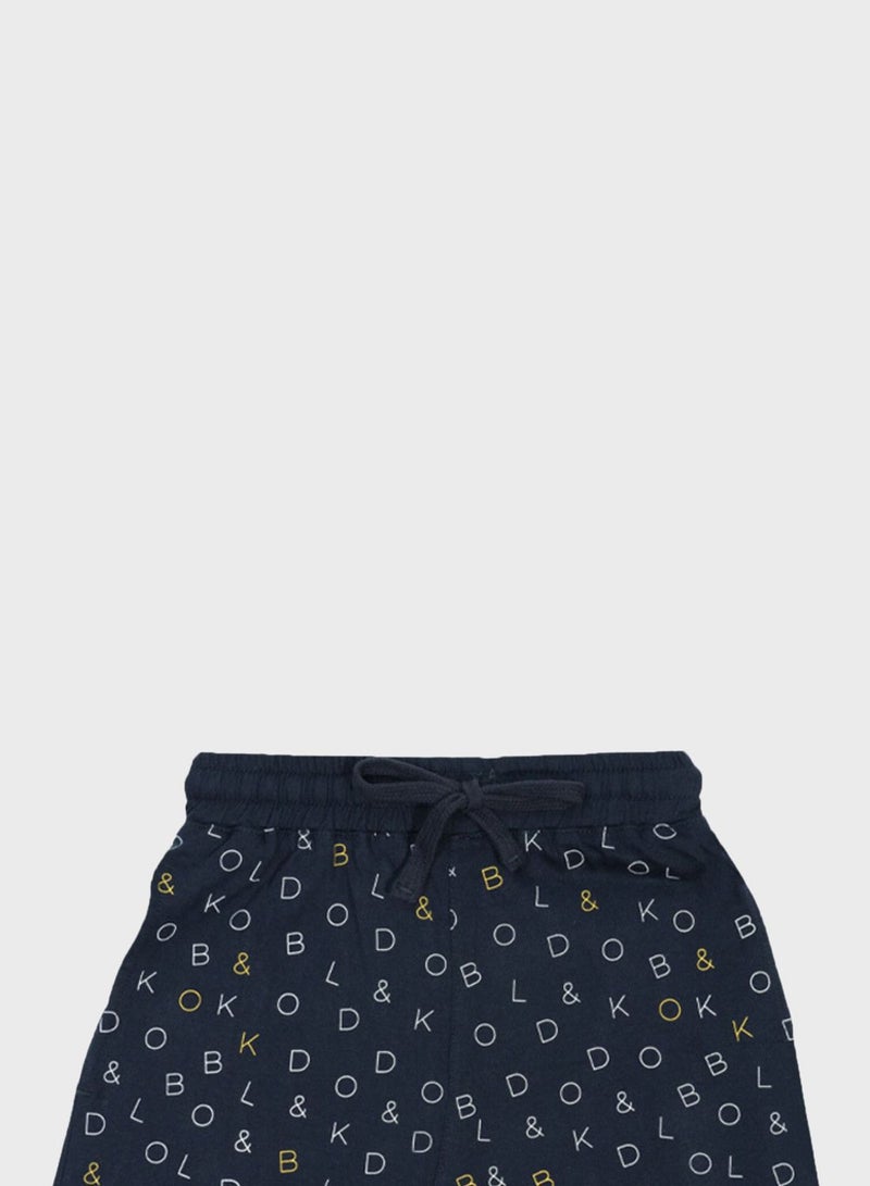 BOLD&KO Kids Aop Signature Shorts - Image 3