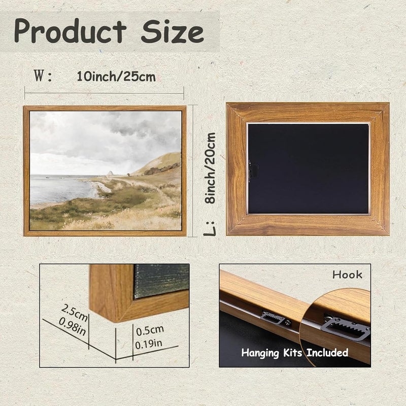 KBKBART Vintage Seaside Framed Canvas Art - Image 2