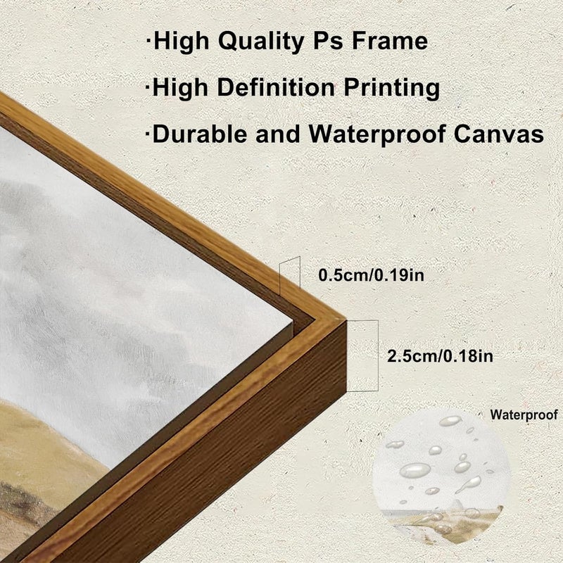 KBKBART Vintage Seaside Framed Canvas Art - Image 3