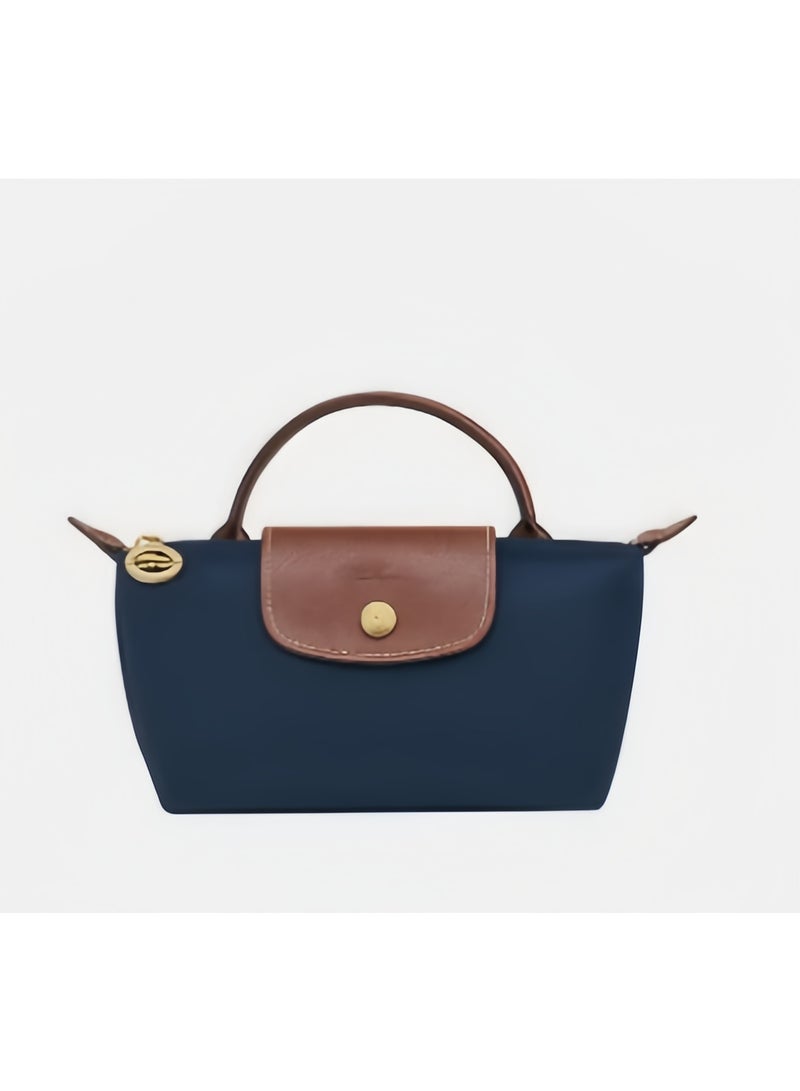 لونج شامب حقيبة يد نسائية صغيرة Longchamp، حقائب Crossbody، حقيبة الكتف حزام الكتف مع مشبك، نمط البحرية الكلاسيكية - Image 4