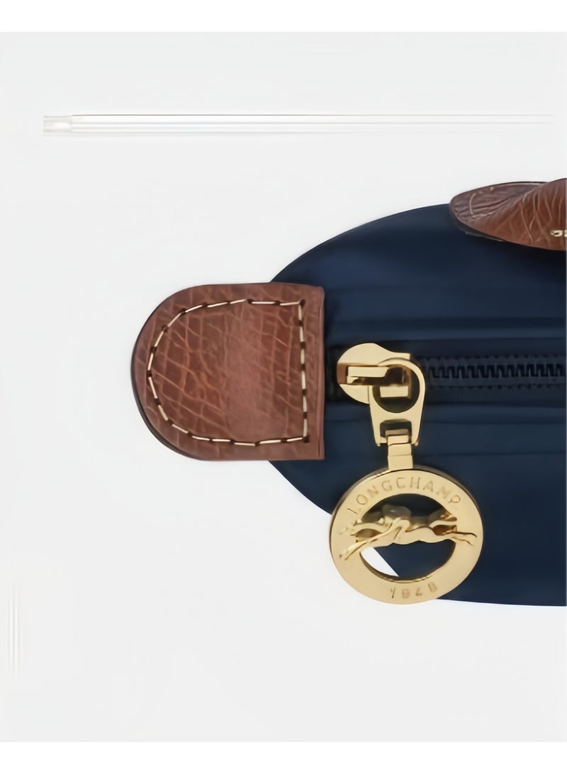 لونج شامب حقيبة يد نسائية صغيرة Longchamp، حقائب Crossbody، حقيبة الكتف حزام الكتف مع مشبك، نمط البحرية الكلاسيكية - Image 5