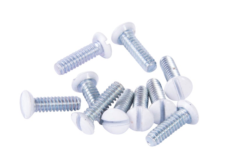 Gardner Bender 14WPW Flat Head Wall Plate Screw Kit White