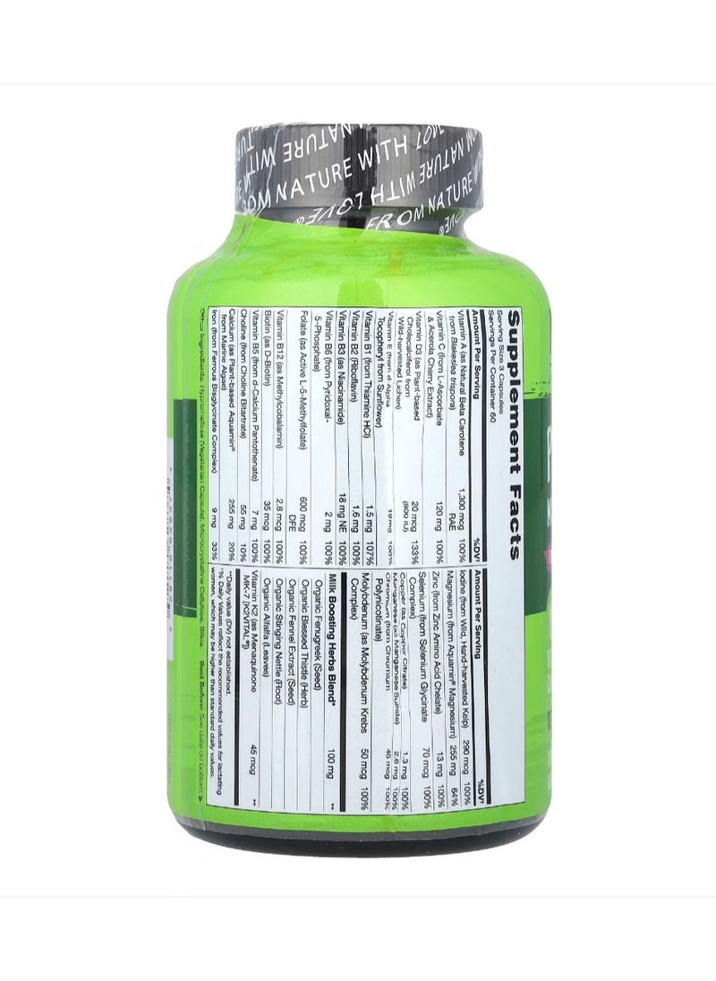 NATURELO Postnatal Multivitamin for Breastfeeding Moms 180 Vegetarian Capsules  - Image 2