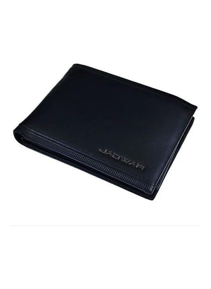 Jadwar Classic Luxury Genuine Leather Wallet - Multi Slots - Black - Image 1