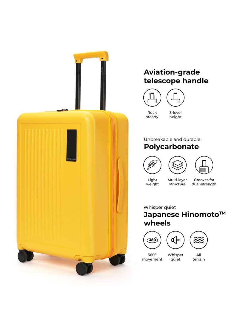 موكوبارا للتجارة ذ.م.م حقيبة ترانزيت ويف لتسجيل الدخول - هيكل بولي كربونات صيفي أصفر - Image 3