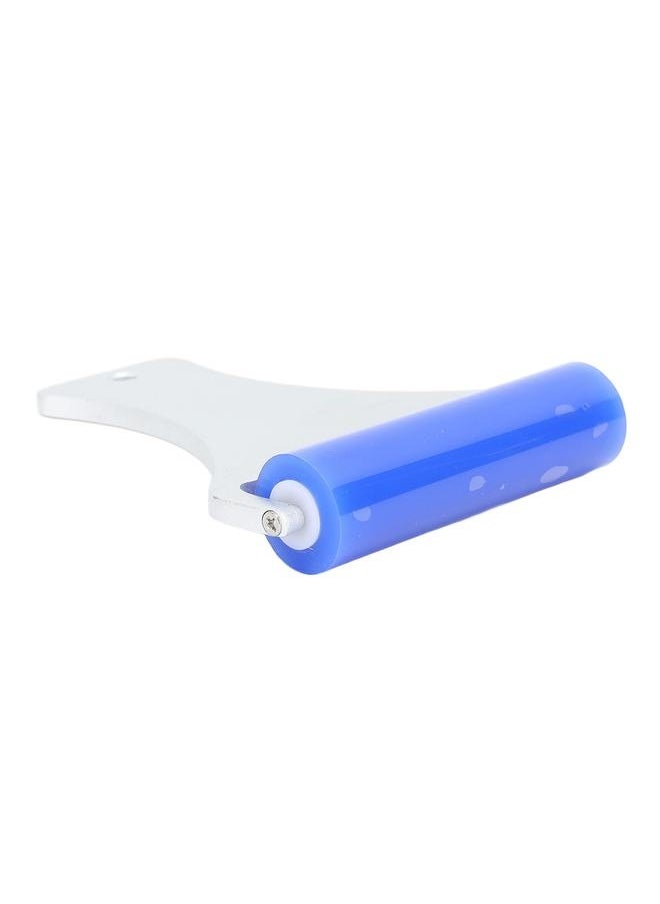 NIBEMINENT Silicone Manual Dust Roller Cleaner Tool with Static Electric Function Adsorb Small Impurities Aluminum Handle Blue Roller 5cm / 2.0in  - Image 3