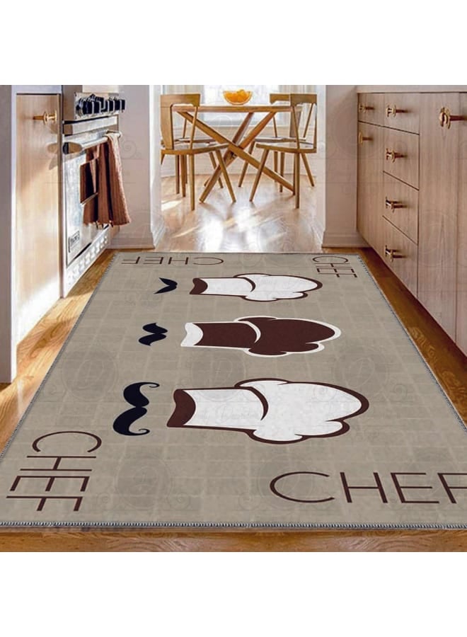 Hendi Mandala Anti-Slip Printed Kitchen Floor Rug, Soft Velvet Face, Multiple Sizes Availbale For Ultimate Comfort and Style - Image 1