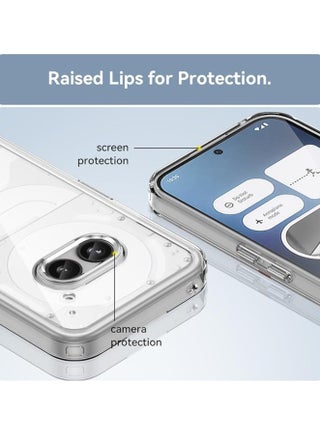 جراب Case for Nothing Phone 2A، ممتص صدمات ناعم مع غطاء خلفي صلب من مادة البولي كربونات الشفافة مقاوم للصدمات جرابات Cases for Nothing Phone 2A-شفاف - view 2