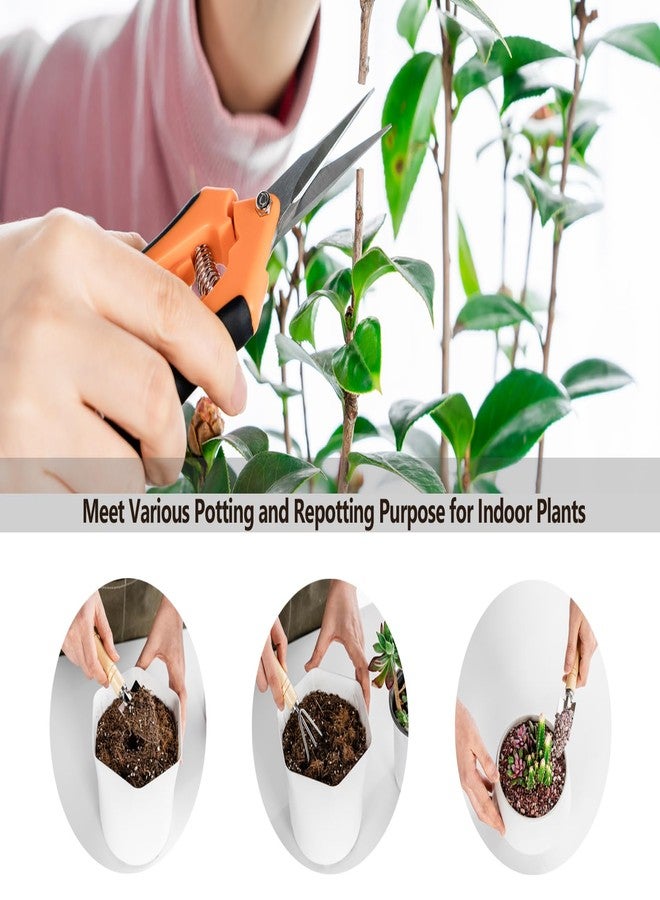 Josteve Plant Repotting Mat, 5Pcs Succulent Tools Mini Garden Small Gardening Tools Indoor, Pruning Shear Gardening Scissor, Hand kit for Bonsai, Cactus, Fairy, Houseplant Transplanting, Seedling - Image 2