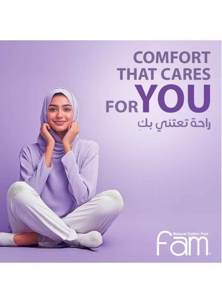 فام فوط صحية كلاسيك بالأجنحة حجم كبير، غير مطوية، سطح بملمس القطن الطبيعي، عبوة توفيرية، 40 قطعة - Image 3