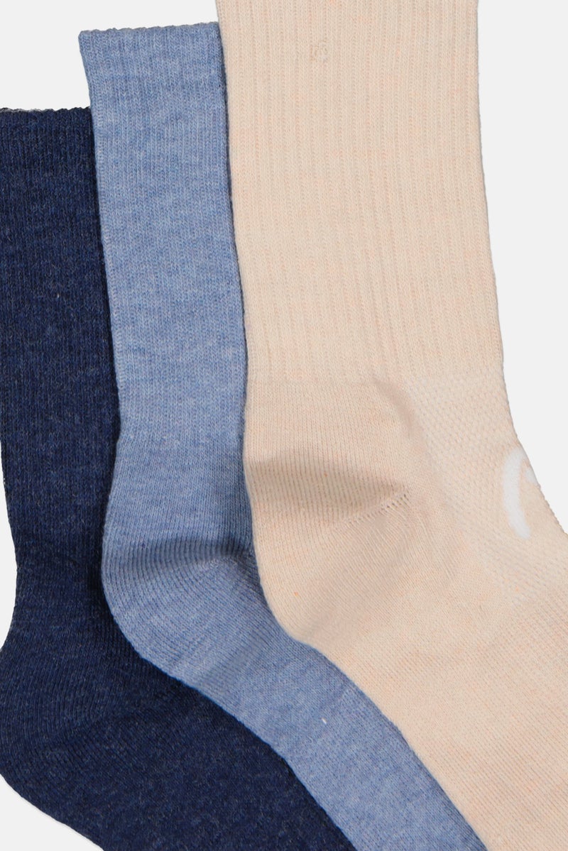 HEAD Women 6 Pair Brand Logo Crew Socks, Multicolor - Image 2