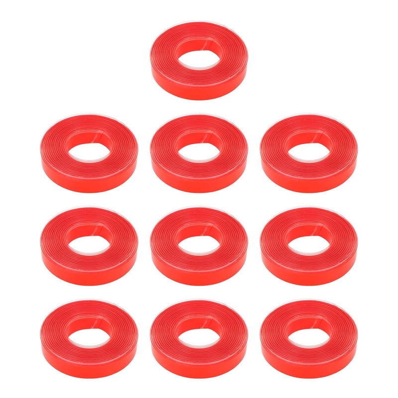 Double Sided Nail Tape Transparent Strong Adhesive Heat Proof Nail Art Display Tape for Salon Home 10 Rolls 3.28 Feet Each - Image 1
