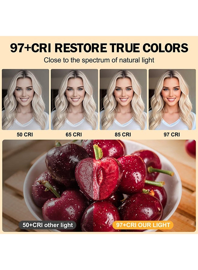 TodyJeyHo Photography Fill light, Rechargeable Selfie Light, Colorful lighting, Adjusted 3 Light Modes, Clip Fill Light for Phone Laptop Tablet Portable Light for Video Conference Live Streaming Zoom Call Makeup Picture (Black) - Image 3