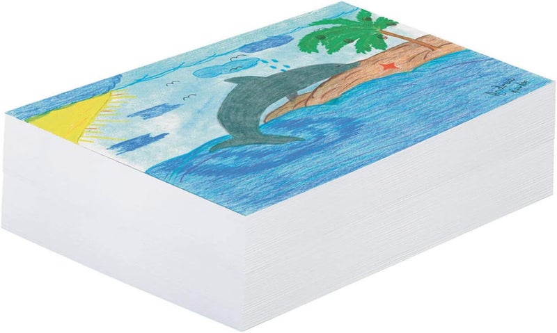 PAC3407 Newsprint Paper Ream, 9" x 12", White, 500 Sheets