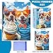 DAGIRT 300 Piece Puzzles for AdultsCute Puppy Jigsaw Puzzle for Adults Kids SeniorsRecycled Cardboard Selfie Puppy Piece Puzzle 300 PieceFamily Activity Great Gift for Family Friends 205 15 in - Image 4