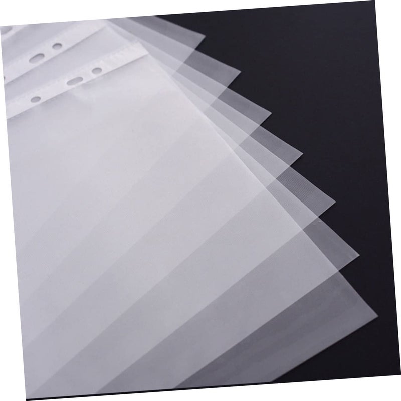 Clear Sheet Protectors Loose Leaf Covers Size 1 Transparent File Protectors for Home Office School - Image 3